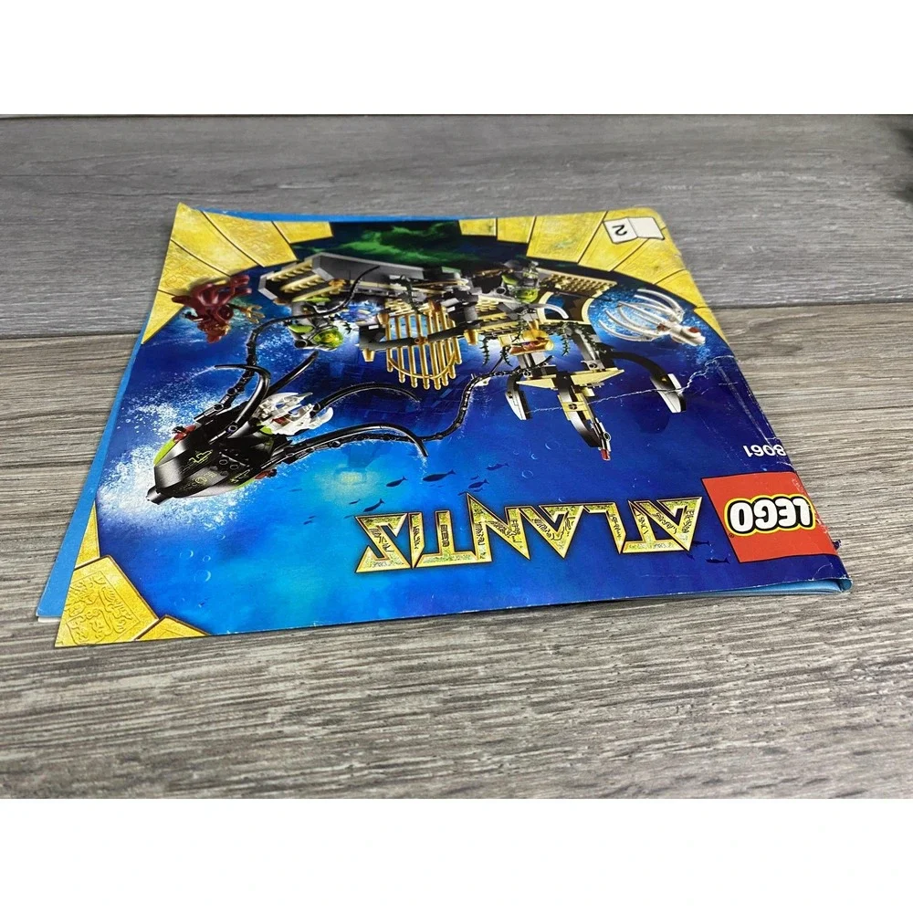 LEGO Atlantis 8061 Gateway Squid Instruction Manual Only Book 2 2010 Illustrated